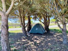 Camping in the surfcamp